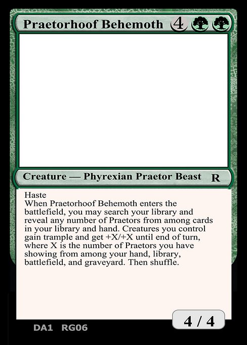 Praetorhoof Behemoth (Unknown Event #RG06a)