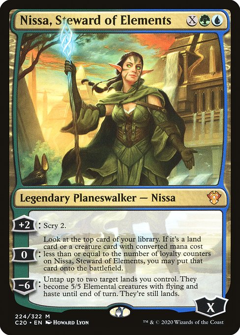 Nissa, Steward of Elements (Commander 2020 #224)