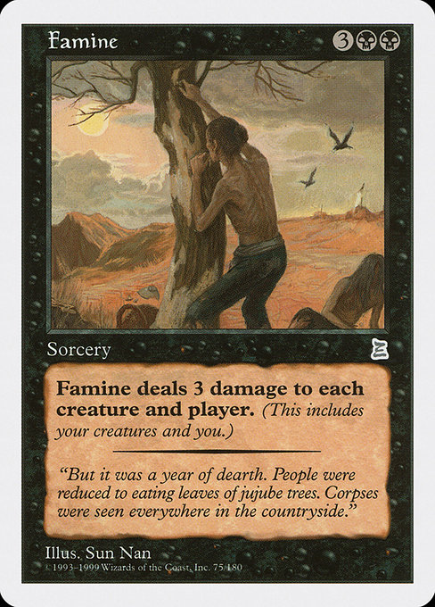 Famine card image