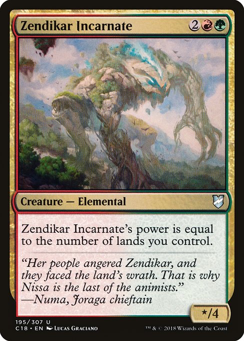 Zendikar Incarnate (Commander 2018 #195)