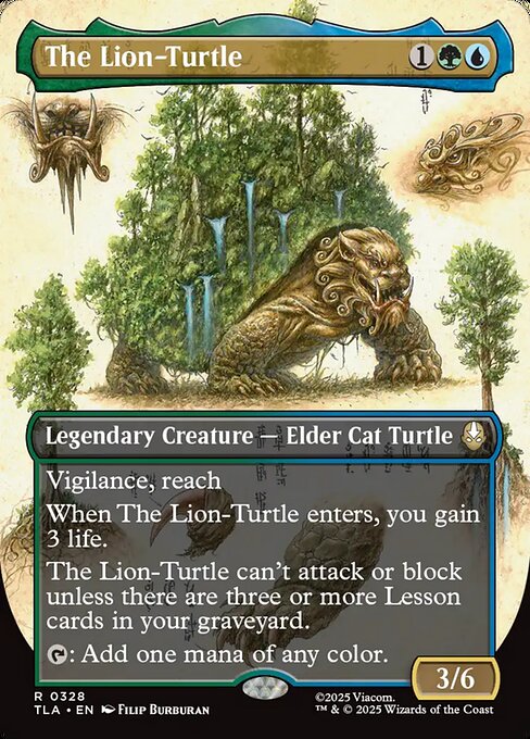The Lion-Turtle magic the gathering card art