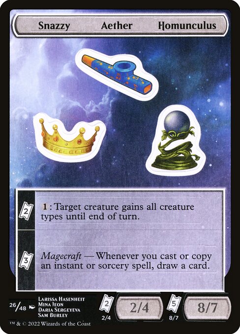Snazzy Aether Homunculus (Unfinity Sticker Sheets #26)