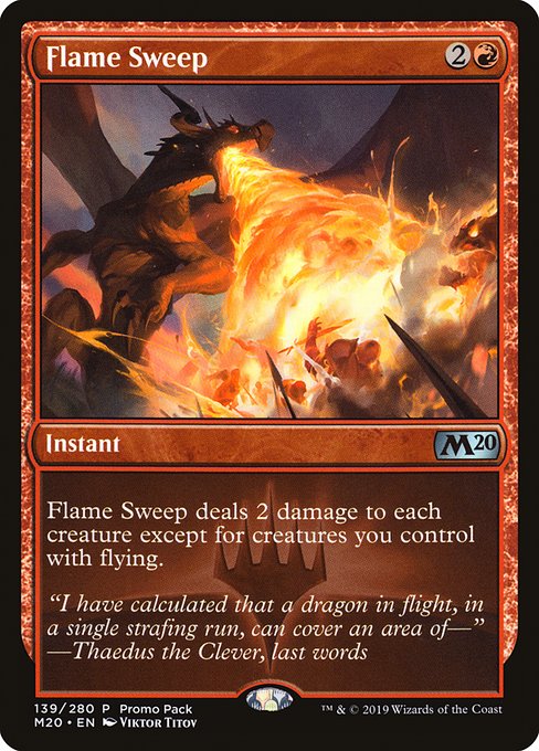 Flame Sweep (Core Set 2020 Promos #139)