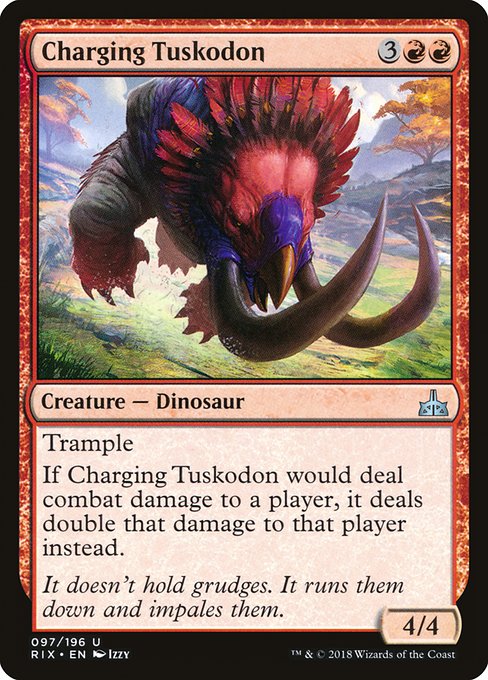 Charging Tuskodon (Rivals of Ixalan #97)