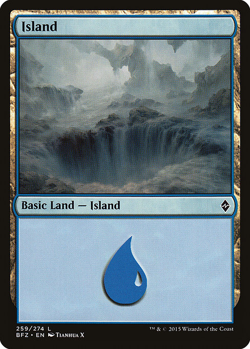 Island (Battle for Zendikar #259a)