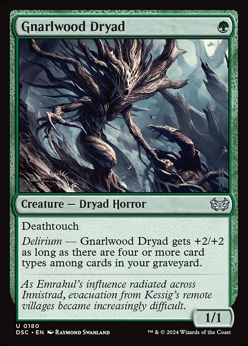 Gnarlwood Dryad (Duskmourn: House of Horror Commander #180)