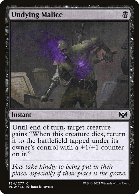 Undying Malice (Innistrad: Crimson Vow #134)