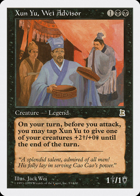Xun Yu, Wei Advisor (Portal Three Kingdoms #93)