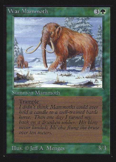War Mammoth (Intl. Collectors' Edition #228)