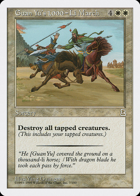 Guan Yu's 1,000-Li March card image
