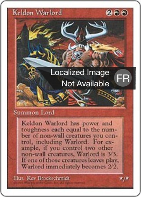 Keldon Warlord (Fourth Edition #207)