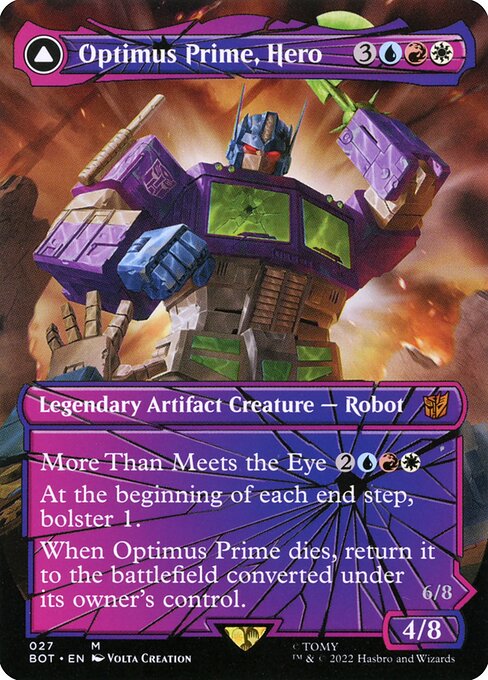 Optimus Prime, Hero // Optimus Prime, Autobot Leader card image