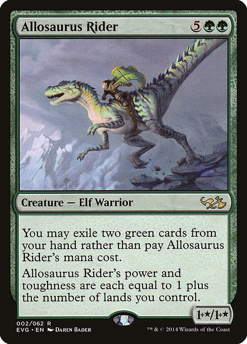 Allosaurus Rider (Duel Decks Anthology: Elves vs. Goblins #2)