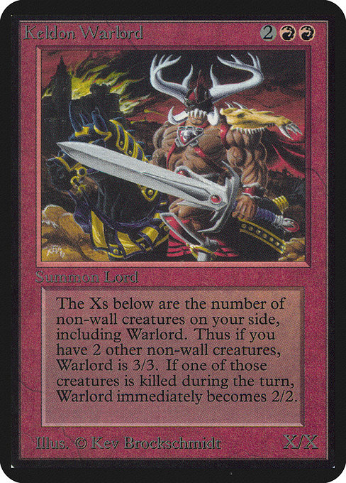 Keldon Warlord (Limited Edition Alpha #160)