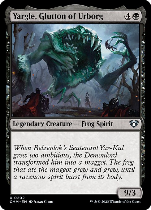 Yargle, Glutton of Urborg (Commander Masters #202)