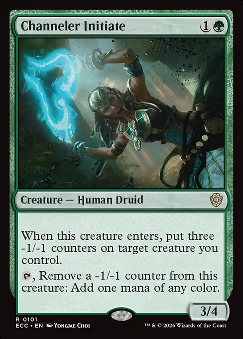 Channeler Initiate magic the gathering card art