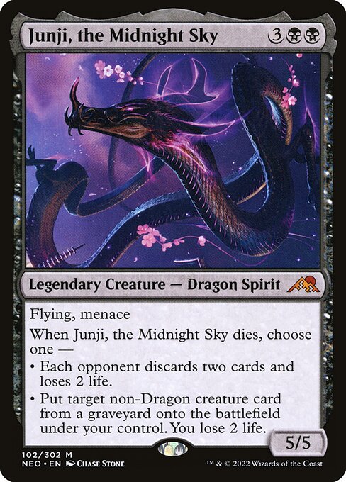 Junji, the Midnight Sky (Kamigawa: Neon Dynasty #102)