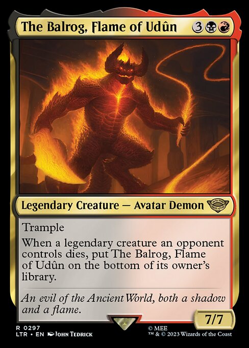 The Balrog, Flame of Udûn card image