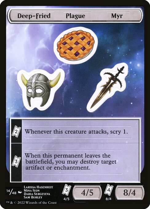 Deep-Fried Plague Myr (Unfinity Sticker Sheets #14)