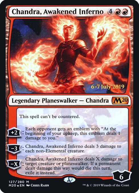 Chandra, Awakened Inferno (Core Set 2020 Promos #127s)