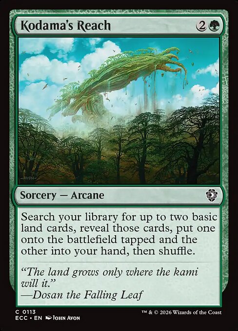 Kodama's Reach magic the gathering card art