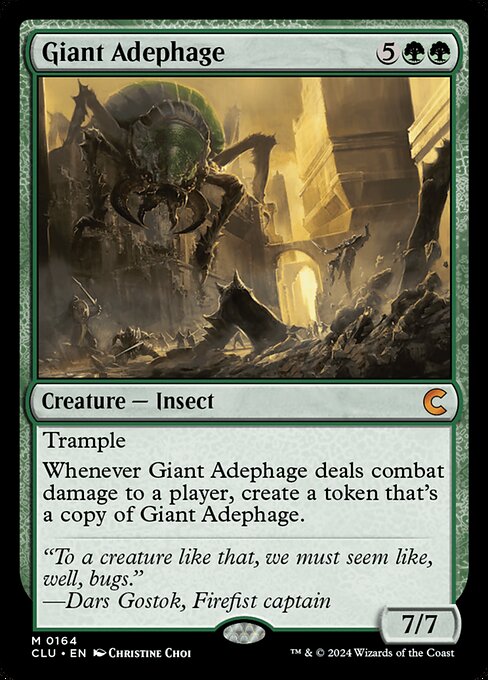 Giant Adephage (Ravnica: Clue Edition #164)