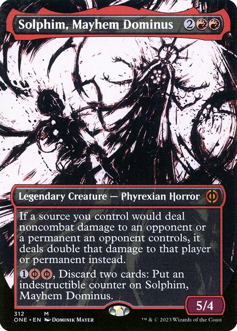 Solphim, Mayhem Dominus (Phyrexia: All Will Be One #312)
