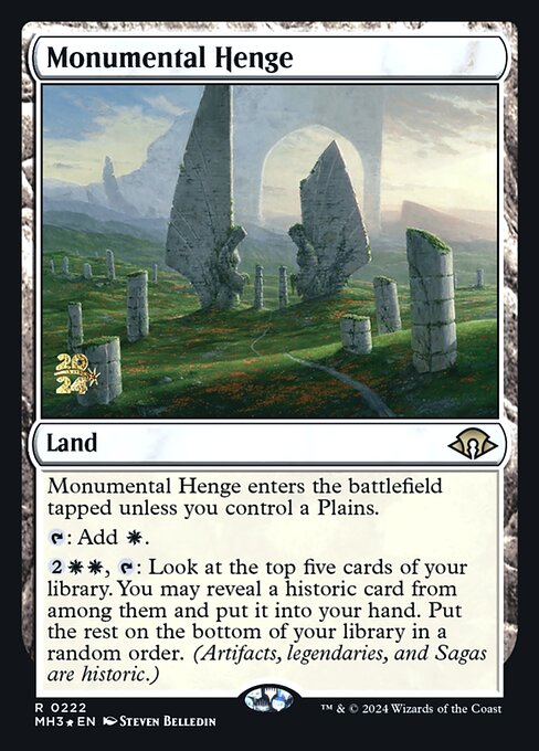 Monumental Henge (Modern Horizons 3 Promos #222s)