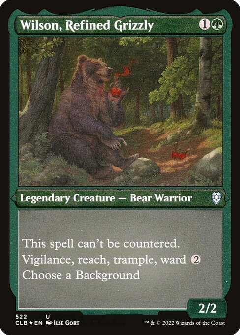 Wilson, Refined Grizzly (Commander Legends: Battle for Baldur's Gate #522)