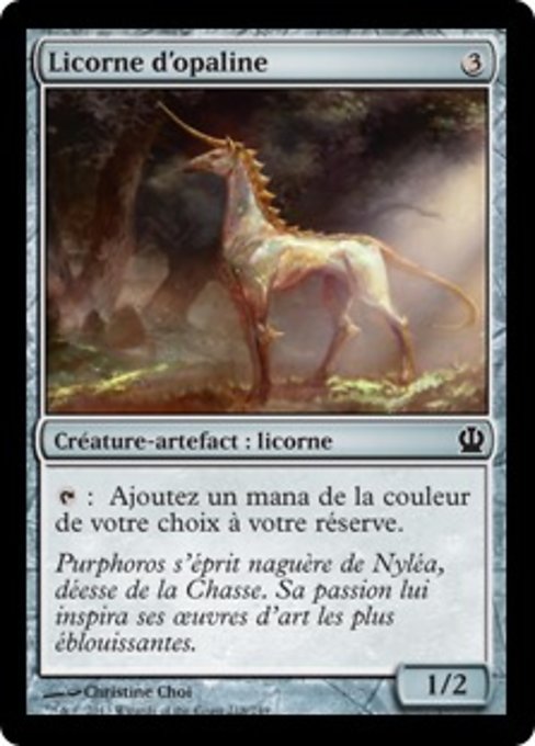 Opaline Unicorn (Theros #218)