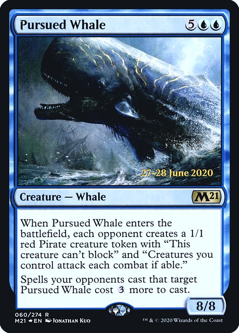 Pursued Whale (Core Set 2021 Promos #60s)