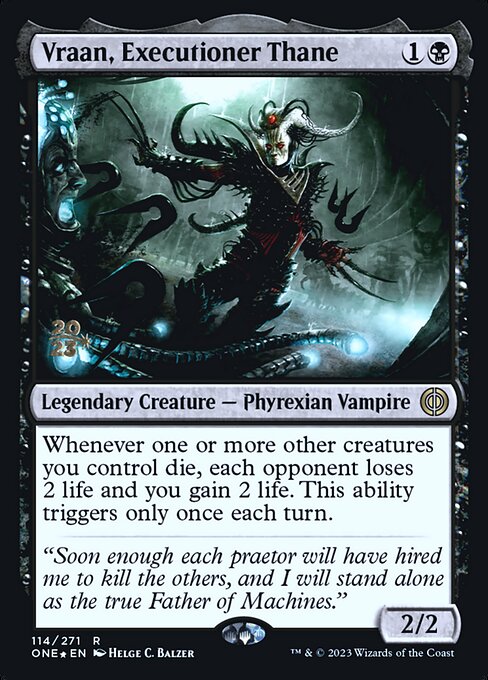Vraan, Executioner Thane (Phyrexia: All Will Be One Promos #114s)