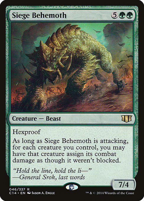 Siege Behemoth (Commander 2014 #46)