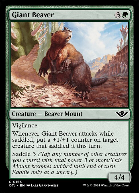 Giant Beaver (Outlaws of Thunder Junction #165)
