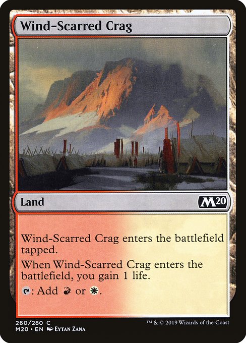 Wind-Scarred Crag (Core Set 2020 #260)