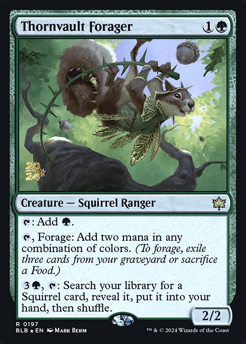 Thornvault Forager (Bloomburrow Promos #197s)