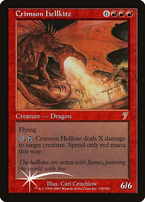 Crimson Hellkite (Seventh Edition #178★)
