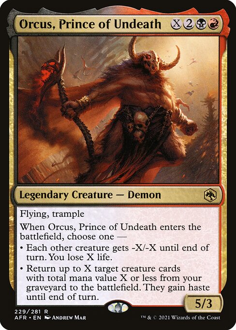 Orcus, Prince of Undeath