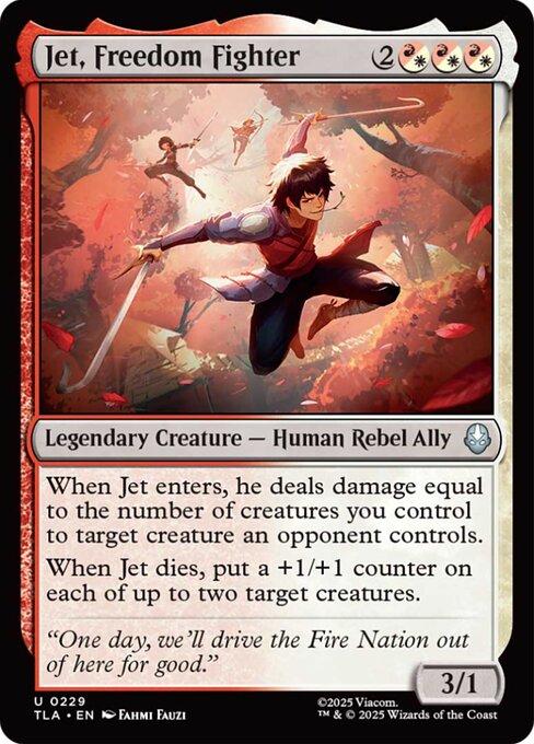 Jet, Freedom Fighter magic the gathering card art