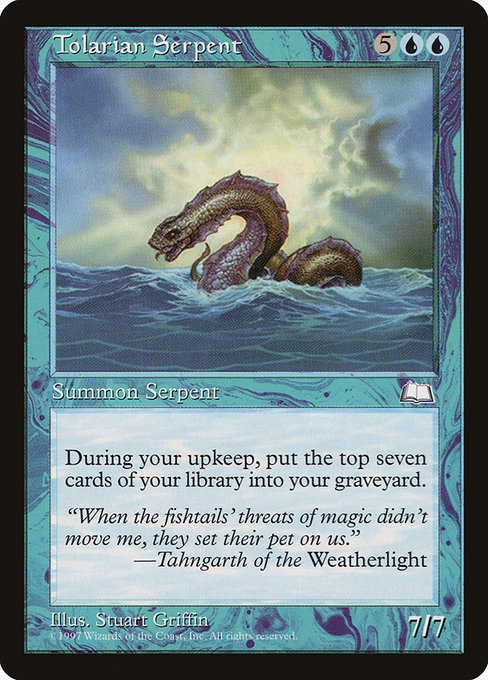 Tolarian Serpent (Weatherlight #57)