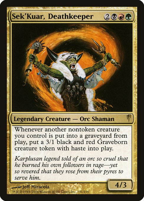 Sek'Kuar, Deathkeeper card image