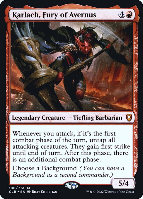 Karlach, Fury of Avernus (Battle for Baldur's Gate Promos #186s)