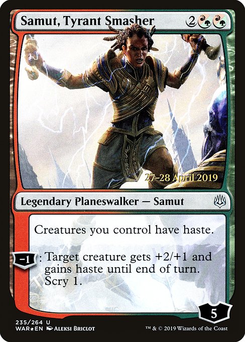 Samut, Tyrant Smasher (War of the Spark Promos #235s)