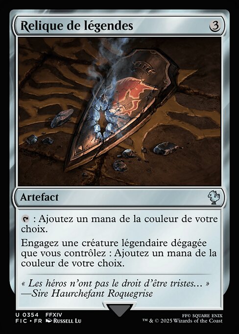Relique de légendes