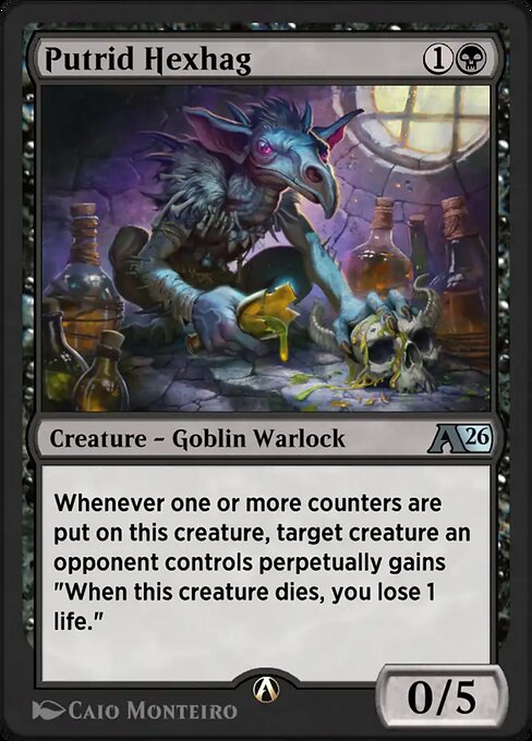 Putrid Hexhag magic the gathering card art