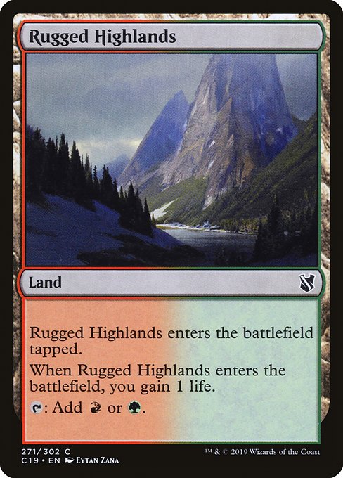 Rugged Highlands (Commander 2019 #271)
