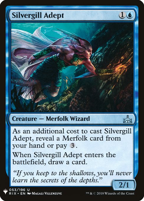 Silvergill Adept (Mystery Booster #490)
