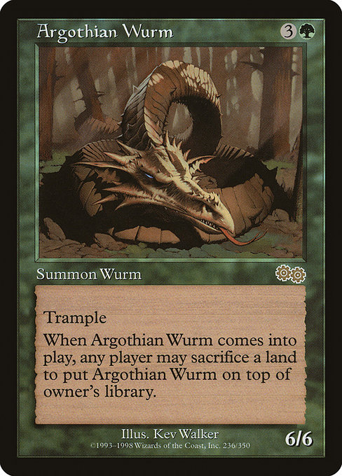 Argothian Wurm (Urza's Saga #236)