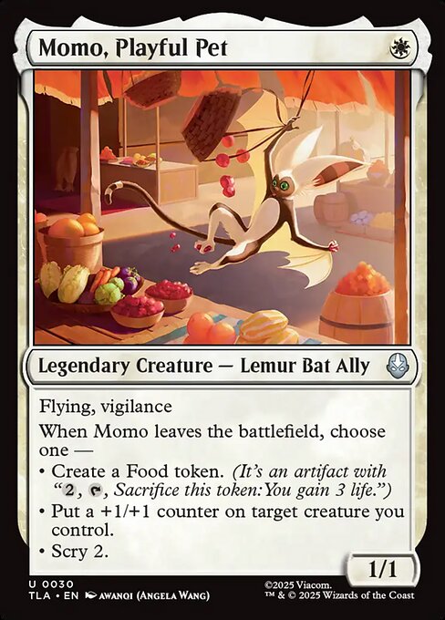 Momo, Playful Pet magic the gathering card art