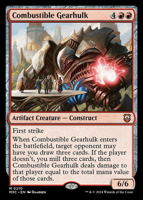 Combustible Gearhulk (Modern Horizons 3 Commander #210)